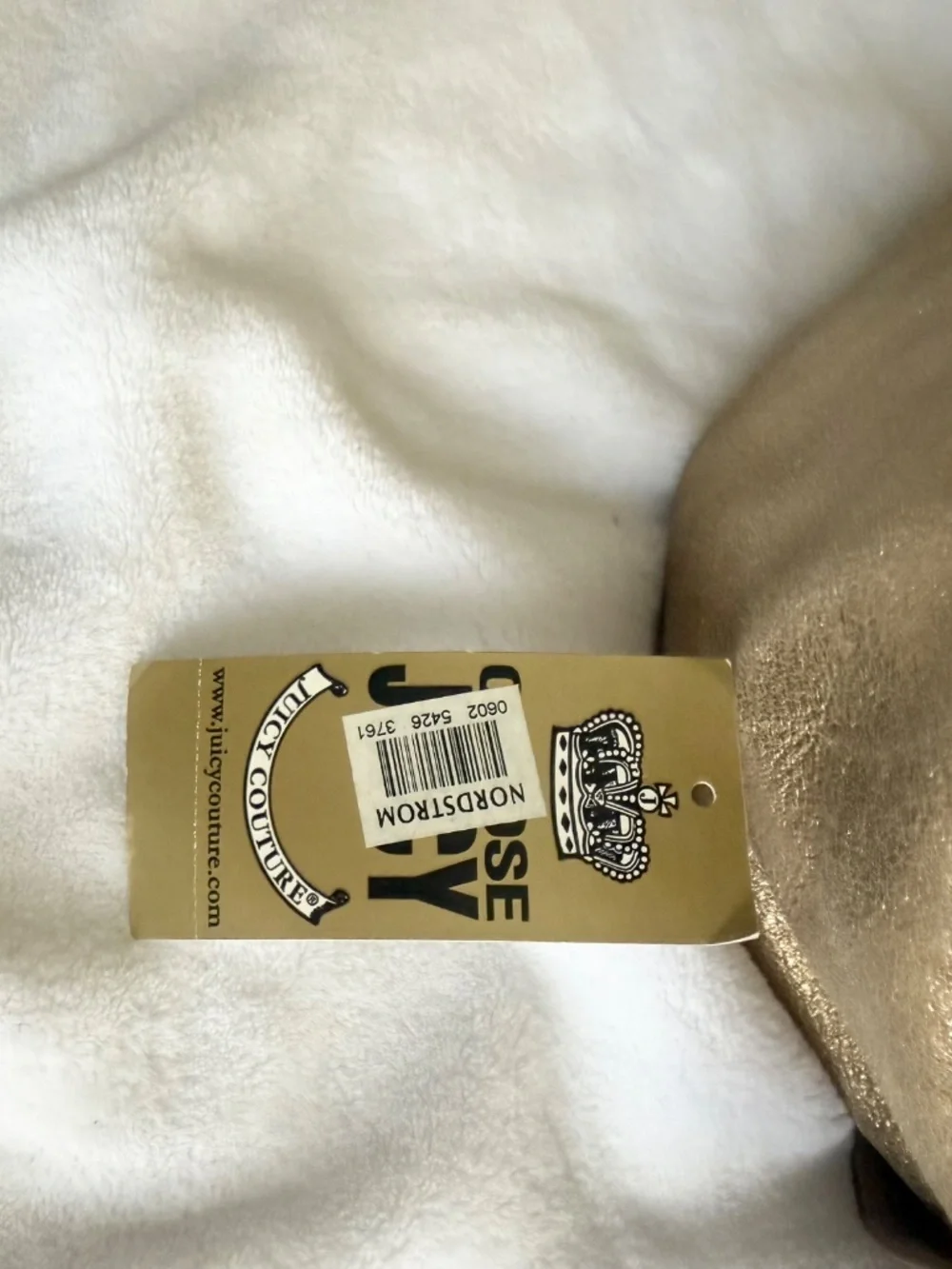 Juicy Couture Hobo Bag Gold Metalic Leather Originally $325